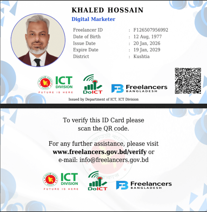 my freelancer id card